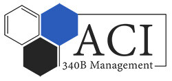 This is a logo for ACI 340B Management