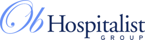 This is a logo for OB Hospitalist Group